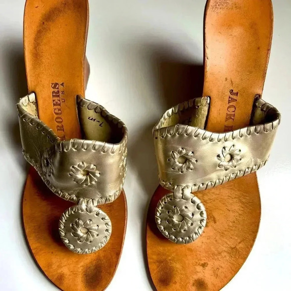 Jack Rogers Hamptons Mid Wedge Sandals - Picture 6 of 8